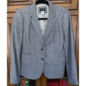 J.Crew Gray Wool Blend Blazer Sz 8